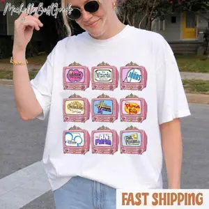 Comfort Color Retro Channel Movie Television T-Shirt, Family Matching Shirt, Channel High School Musical Hannah Montana Shirt, Family Trip 2026