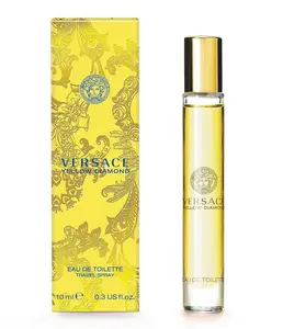 Versace Yellow Diamond 10 ml EDT Travel Spray - Regular Edition, Fresh Aromatic Scent, Travel Friendly, Ideal for On-the-Go Use