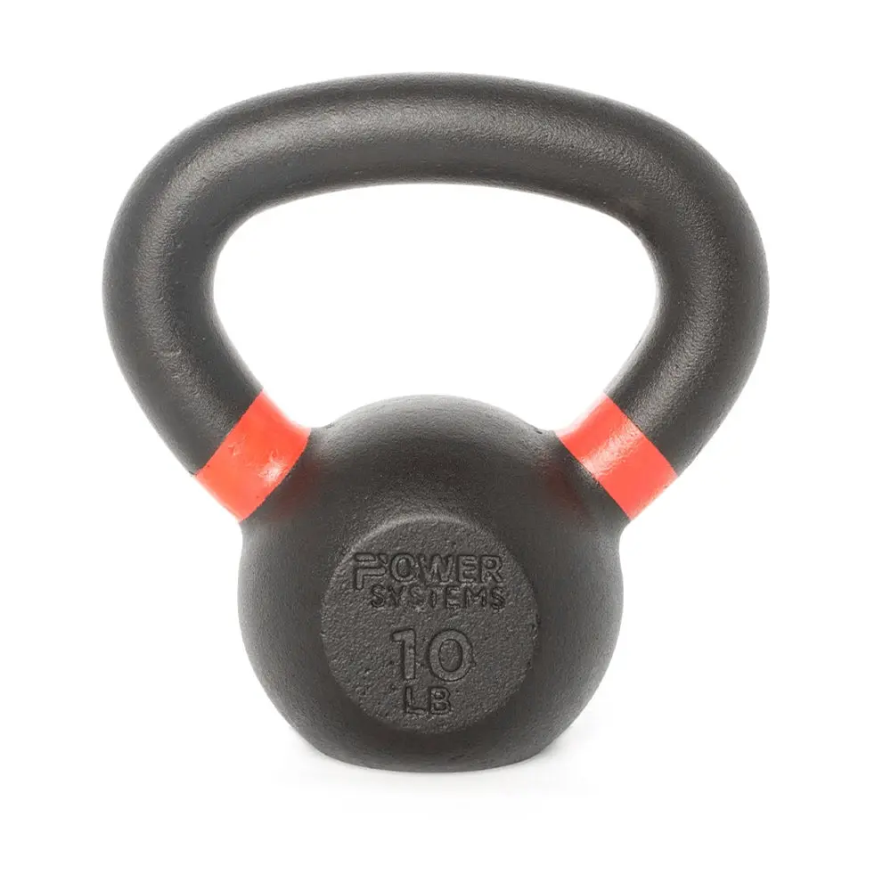 Power Systems Cast Iron Kettlebell Strength Training Kettlebells for Home Gym Workouts