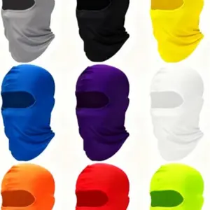 9 Pcs Ski Mask for Men Full Face Cover UV Sun Protection Face Mask Windproof Balaclava for Outdoor Motorcycle Cycling