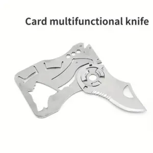 1pc Wallet Card Knife Edc, Outdoor Pocket Tools, High Quality Camping Gear, Multi-Functional Combo Tool, Durable Design, Essential Accessory