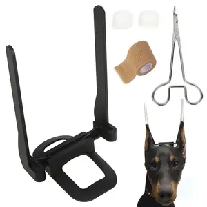 Dog Ear Support Kit | Suitable for German Shepherds & Dobermans | Ear Standing Correction & Support Brace | Includes Ear Support Tool & Seamless Bandage | Adjustable Ear Care Support | Fits Large, Medium & Small Dogs