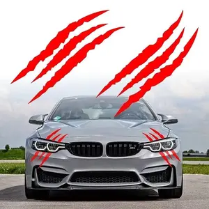 Car Headlight Scratch Sticker, Unique Headlight Decoration, Fashion Decal Kit for Bumper, Decal For Cars, Car Exterior Accessories