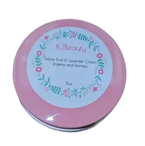 KJBeauty Homemade Tallow Pure And Lavender Cream Skincare Skin Repair