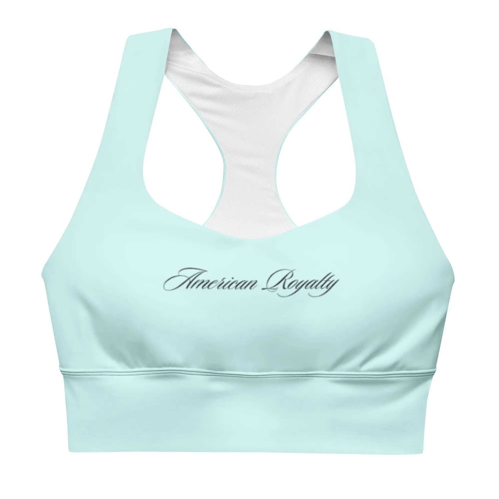 Recycled Longline Spandex Compressed Stretch-Fit Activewear Bra-Style Sports Bra for Gym, Running, Spandex Sports Bras, Compressed Sports Bras