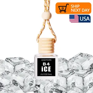 Car air freshener hanging diffuser bottle empty glass perfume bottle freshener diffuser bottle hanging essential oil aromatherapy bottle decorations