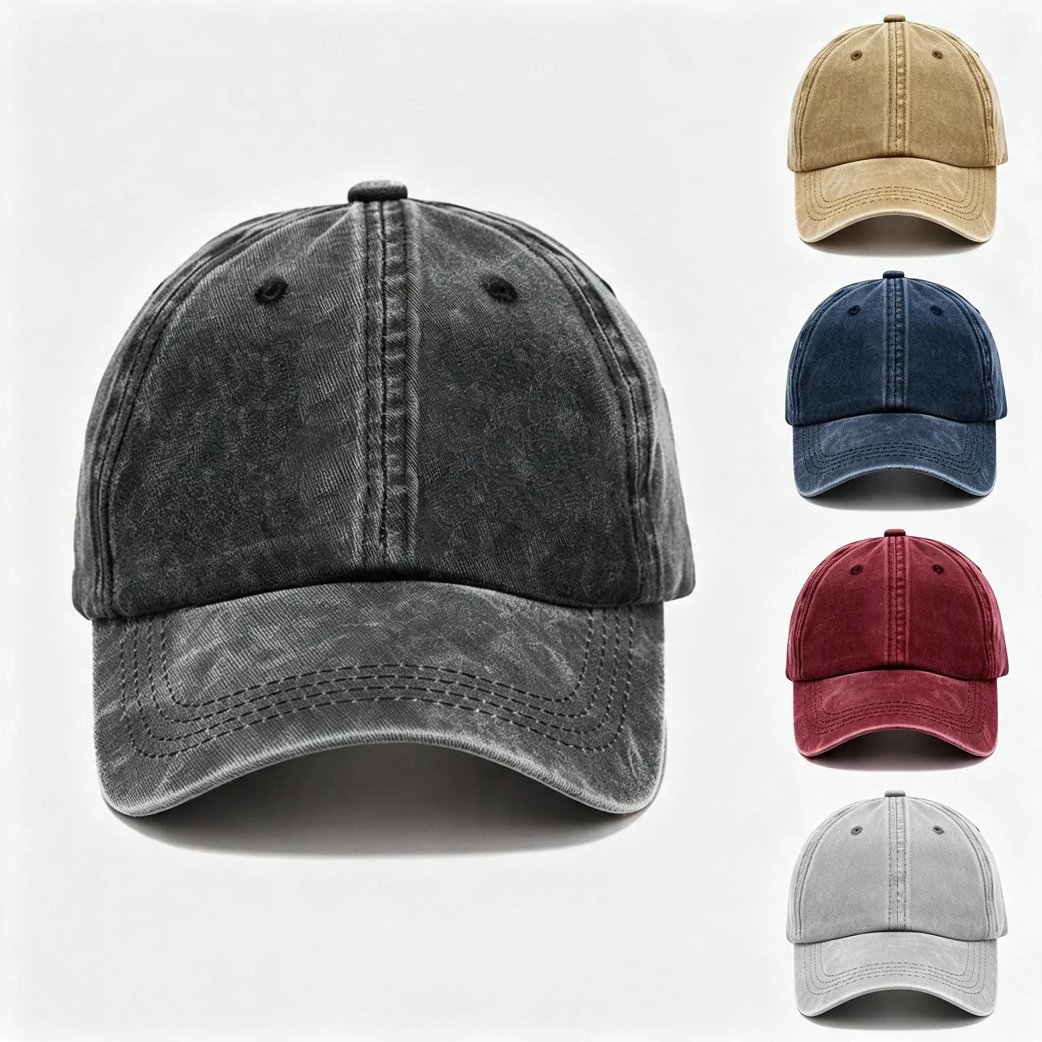Unisex Retro Washed Baseball Cap - All-Season Essential Fashion Accessory