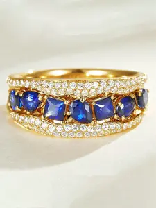 1 PC Luxury Cubic Zirconia Ring For Women For Wedding Engagement Party Jewelry Valentine's Day Gift Stackable Teardrop Bridal Rings