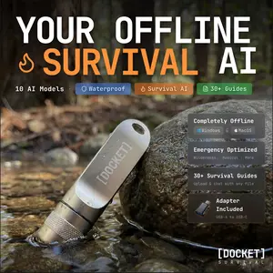 Docket Survival Portable Offline Survival AI with 10 AI Models and 30+ Survival Guides