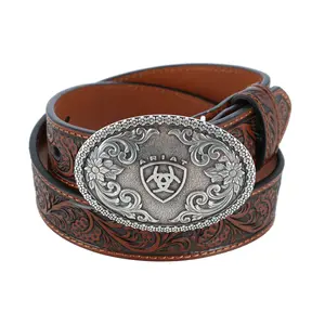 Ariat Boy's Tooled Western Belt with Removable Buckle Ariat Boy's Tooled Western Belt with Removable Buckle