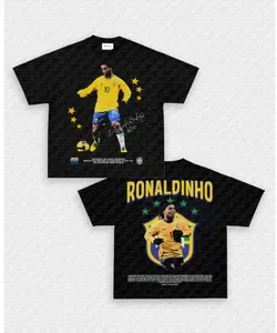 Ronaldinho V3 Tee, Graphic Sport T-shirt, Vintage Soccer Player Shirt ,Playoffs,Y2k , Soccer Apparel , Gift For Soccer Fans, Gift For him