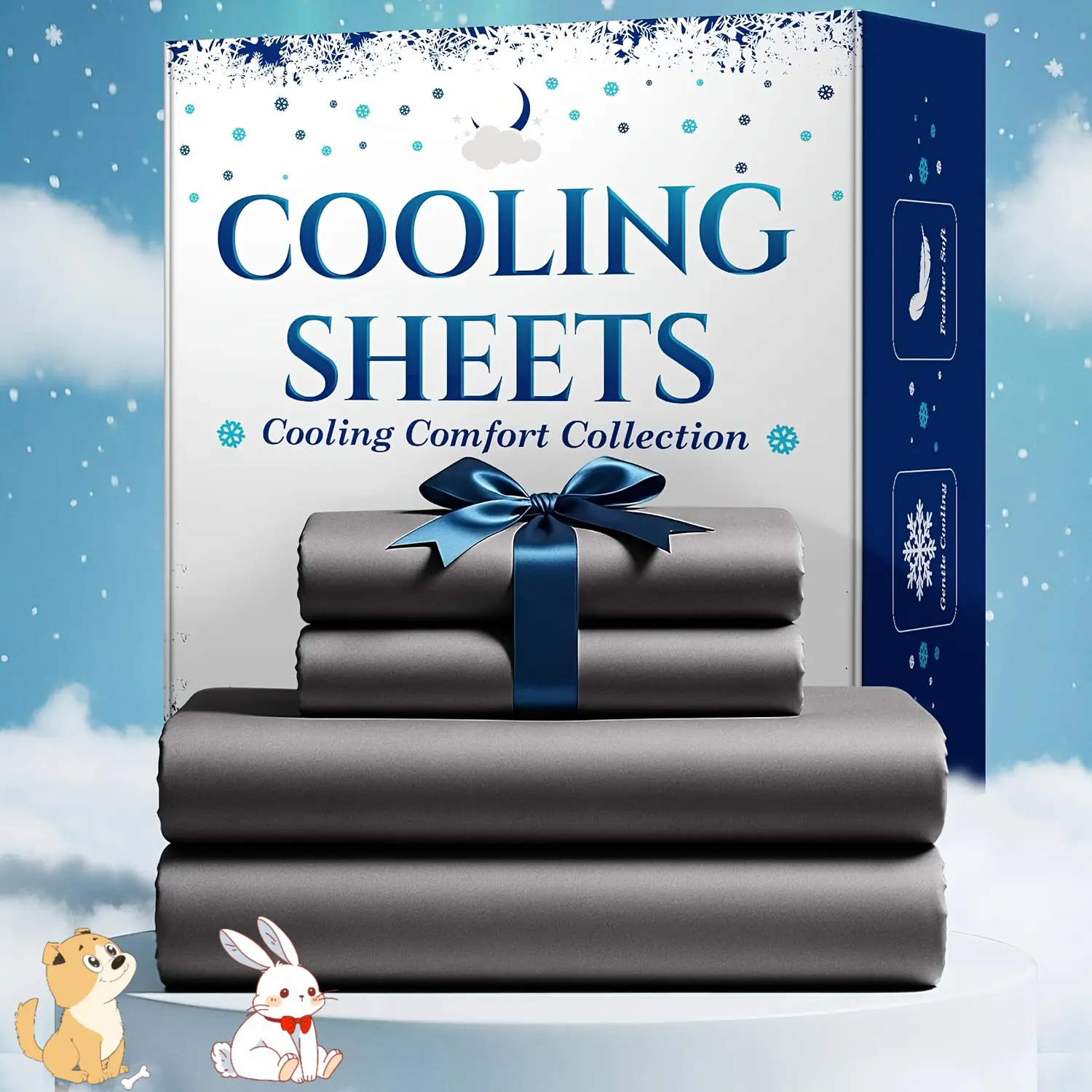 4-piece bamboo fiber cooling sheet set, children's 4000TC ultra-deep pocket 20inch sheet, luxurious soft hotel-grade cooling sheet set, suitable for those who sleep in hot conditions, anti-wrinkle and anti-shrink, includes fitted sheet + flat sheet + pill