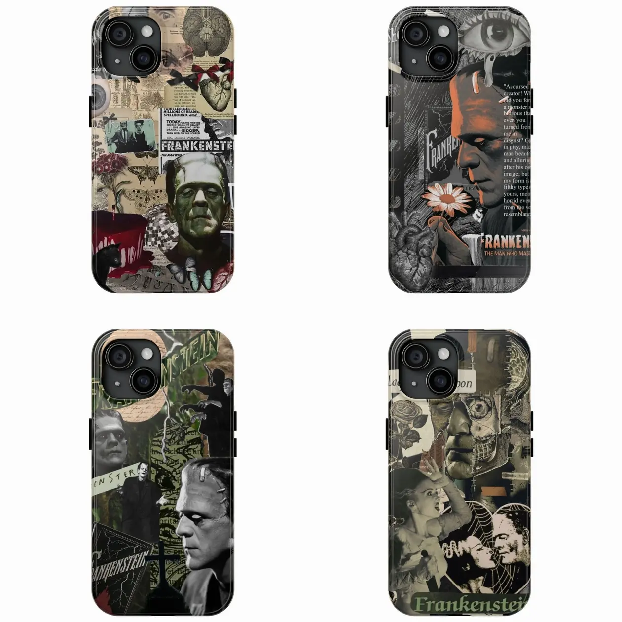4 Design Bride of Frankenstein Phone Case, Classic Horror Movie Art, Universal Monsters, Retro Gothic Aesthetic, Phone Case for iPhone 16 E 15 14 13 12 11 Pro Max, Samsung S23 S24 FE S21 S22 S25 Ultra Note20, Google Pixel 7 8 9 Pro Cases QP6