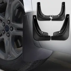 Mud Flaps Splash Guards for Compatible Tesla Model 3 2017-2023 (Excludes 2024), 4PCS Vehicle Front + Rear Fenders Set, No Drilling No Tape Easy Installation, All Weather Tire Protector, Car Exterior Decoration Accessory