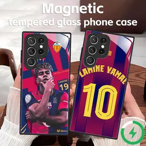 Lamine Yamal  Phone Case For Samsung S26 S25 S24 S23 S22 S21 S20 Plus Ultra Note20 Glass Magnetic Case