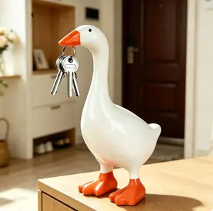 Never Lose Your Keys Again! Cute Magnetic Goose Key Holder, Adorable Duck Key Organizer with Strong Magnet, Perfect for Entryway, Kitchen, Desk, Funny Gift, TikTok Made Me Buy It