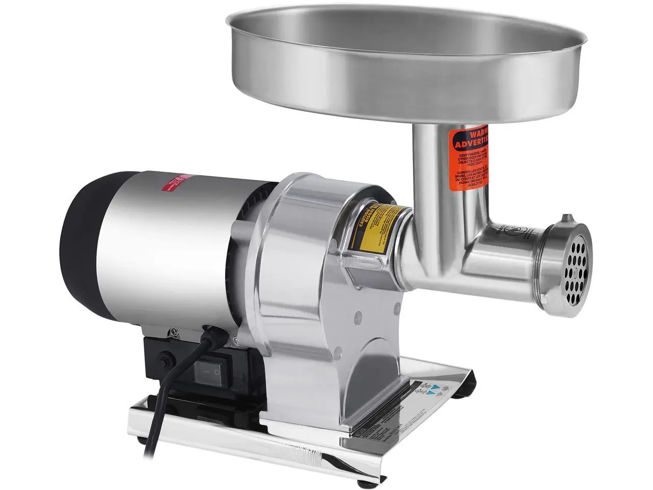 WestonSupply 09-0801-W Silver Butcher Series #8 Meat Grinder - .5 HP