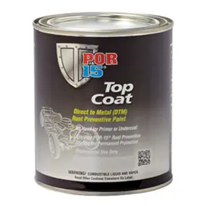 Absolute Coatings (POR15) POR-45908 Top Coat Chassis Black Paint - Pint