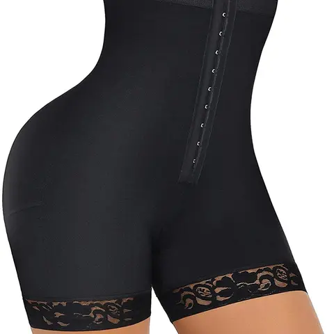 FeelinGirl High-Waist Front Hooks Shaper Shorts Comfortable Fit Breathable Womenswear