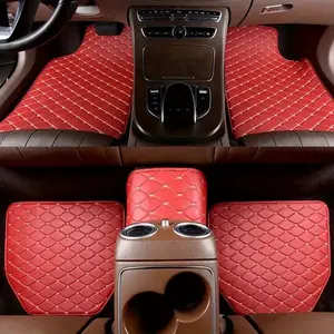 5pcs Car Floor Mats, Universal Waterproof Front & Rear Seat Mats, PU Leather Car Interior Accessories, Boy & Girl Gifts