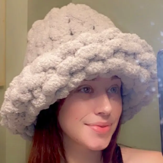 Chunky knit hat
