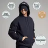 Comfrt | Airplane Mode Travel Zip Hoodie | Zip Up Hoodie With Eye Mask For Travel & Airport Outfits