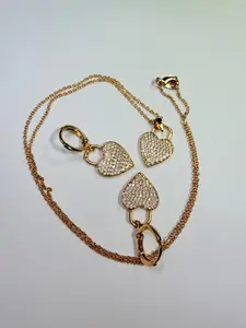 Full Heart Padlock Set