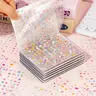 Aesthetic Sticker Book Set (2 Packs, Auto-Adhesive Labels & Stickers Included) - 32-Page Compact (11*8.5cm) Waterproof PET Office Stationery, Flower-Themed Decals for Scrapbooking, Diary Use
