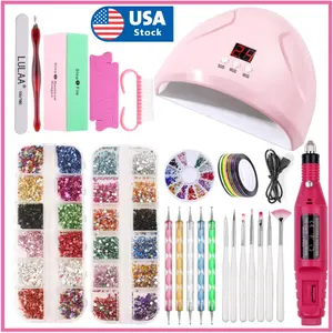 UV LED Lamp Dryer Nail Gel Polish Kit Nails Art Tools Drill Manicure Set US Nail Art Nail Care Nail Polish Comfort