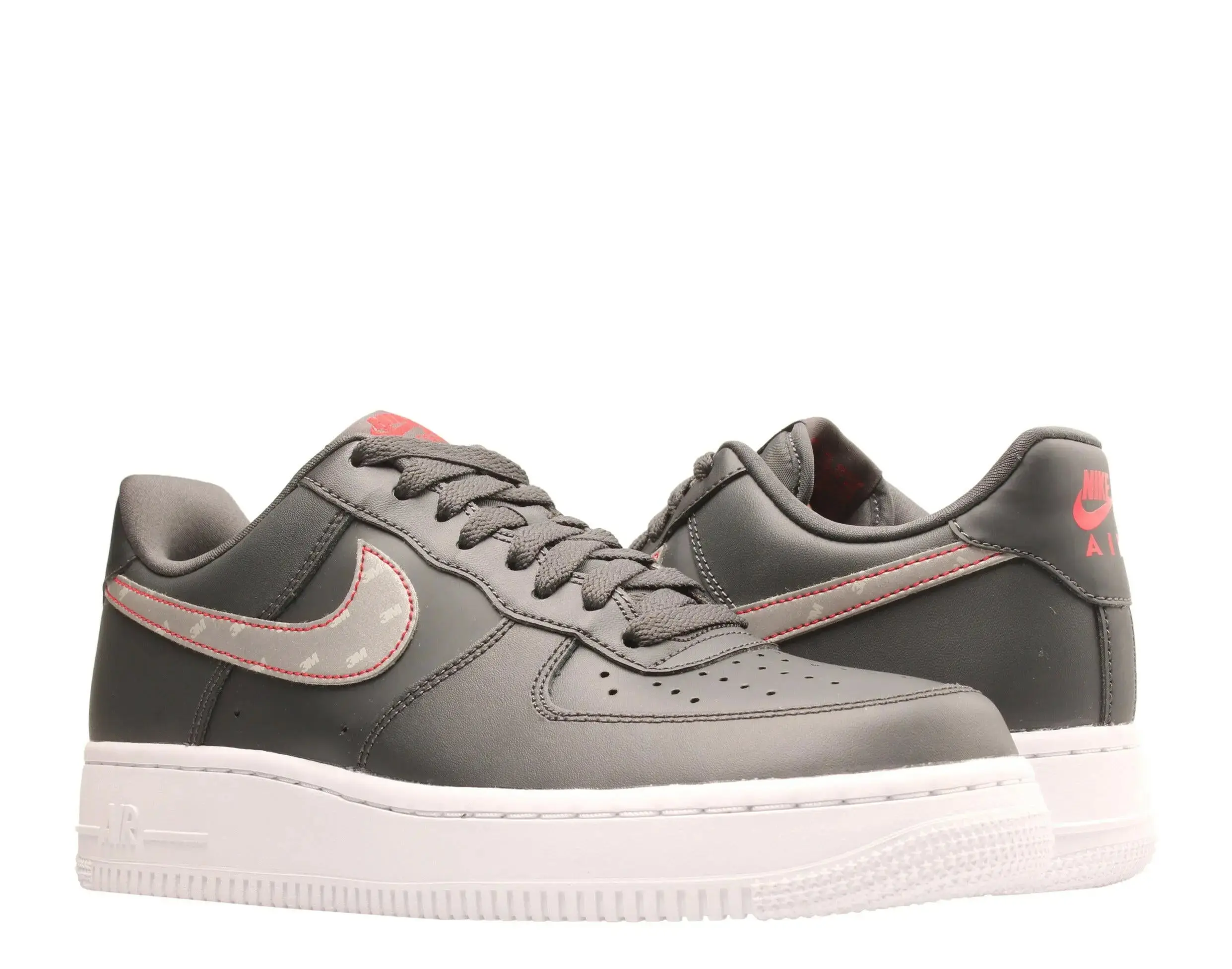 Nike Air Force 1 '07 3M Basketball Shoe in Anthracite/Silver Leather | Men's