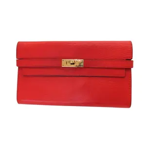Pre-owned HERMÈS Others Small Leather Goods Hermes Kelly Wallet Chevre Long Wallet