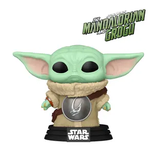Star Wars The Mandalorian and Grogu Grogu with Crest Funko Pop! Vinyl Figure #819