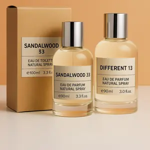 Sandalwood 33 & Different 13 Eau de Parfum Natural Spray 90ml & Eau de Toilette 100ml Perfume Set for Daily & Special Occasions