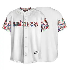 Jersey Serie del Caribe Blanco/Flores Caballero 2026