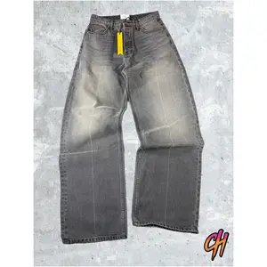 RHUDE Authentic Wide Leg Black Denim Mens Jeans Size 29 MSRP:$795.00