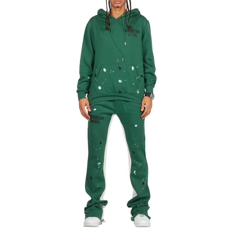 Jaco Green Hoodie Baggy Fit Pant Track Set