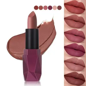 Matte Lipstick, Long-Lasting Waterproof Balm, Non-Toxic Natural Finish, Perfect for Valentine's Day Gifts