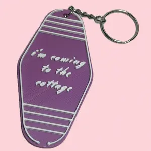 “I’m Coming to the Cottage” Hotel Keychain | Heated Rivalry Inspired | Diamond Motel Tag