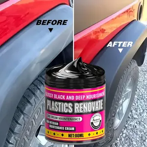 Car Plastic Repair Wax, Scratch Removal Formula, Interior Panel Restoration, Wheel Shine & Seat Care, Multi-Purpose Polishing Agent, Car Cleaning Agent