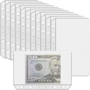 12PCS A7 Binder Pockets with No Zippers, Zipless Budget Envelopes for the Cash System, A7 Binder Pouch for 6 Ring Binder, Money Folder Organizer, Clear PVC Savings Challenges Envelopes, 12PCS.