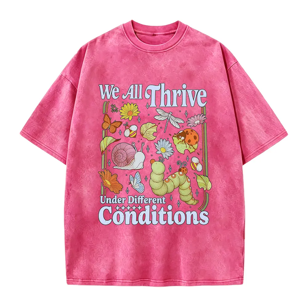 We All Thrive Under Different Conditions" Insect T-Shirt, Nature-Inspired Graphic Tee