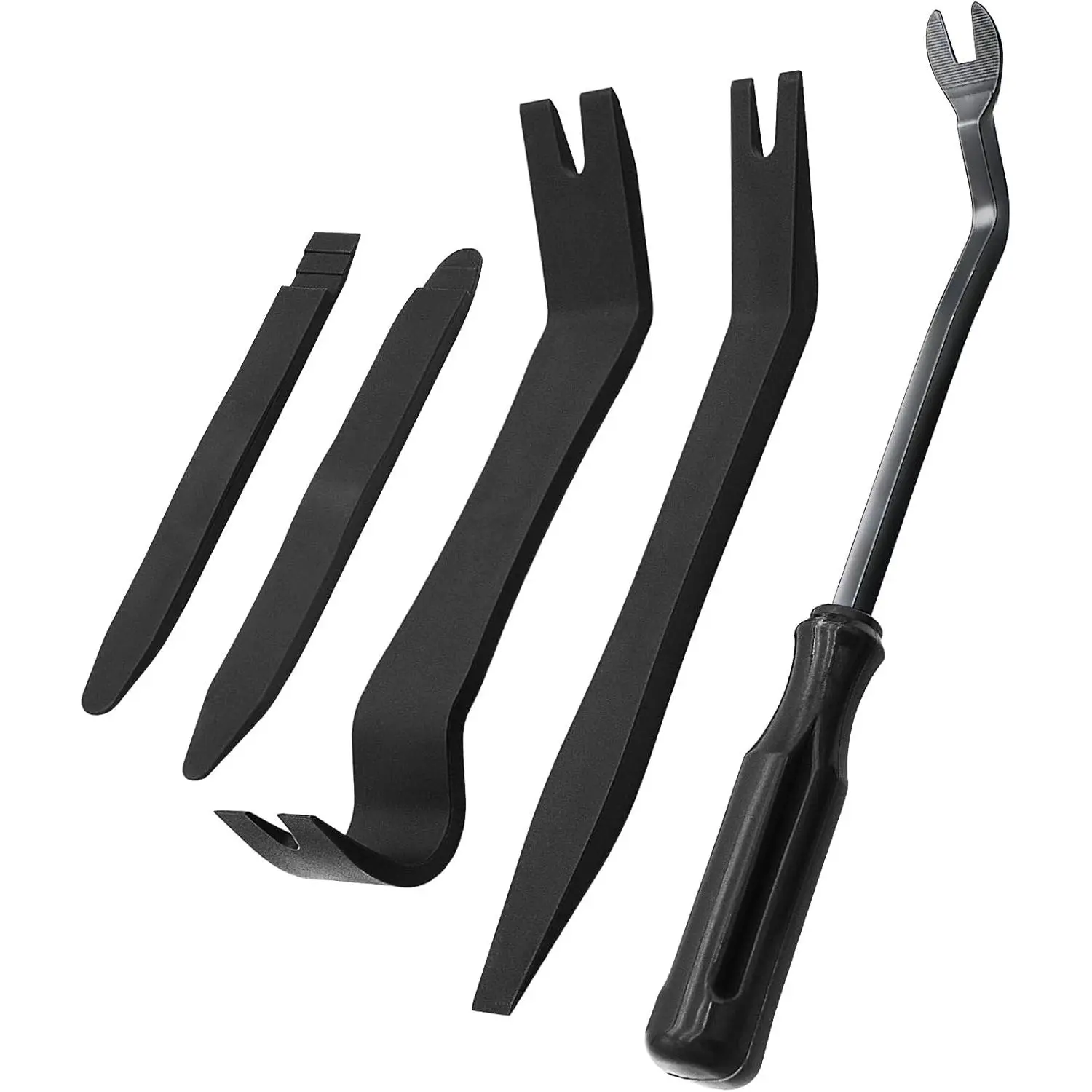 5 count  Trim  Kit Upholstery Tools, Auto Clip Removal  Tool for Door Dash Dashboard Panel Fastener Remover, Push Pin Puller  Repair Tools, Black