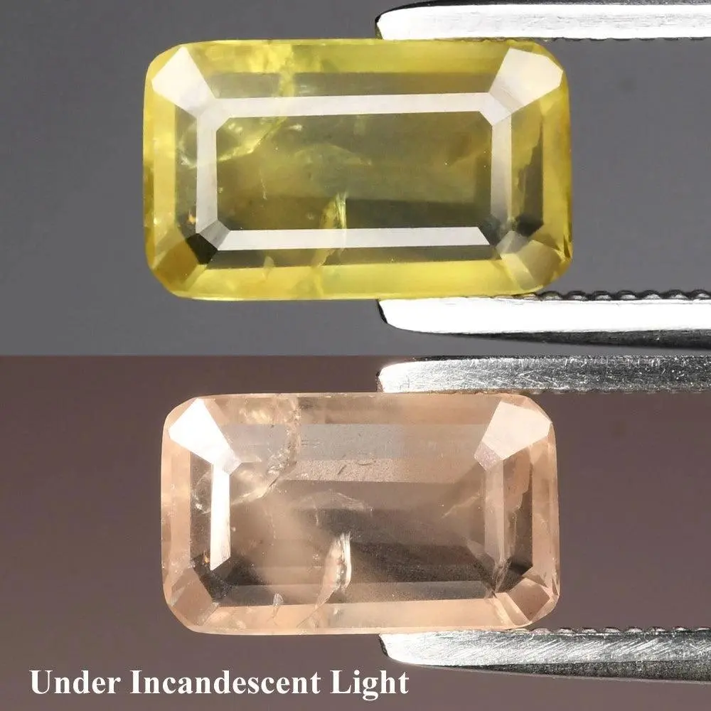 1.31ct ETW Natural Color Change Sapphire Gemstone – Octagon Cut