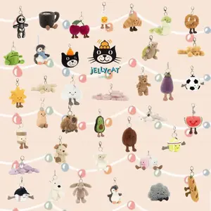 Jellycat Keychain – Stuffed Animal Keychains, Cute Animals, Fun Gift Ideas for Kids, Birthdays and Collectors, Keychains