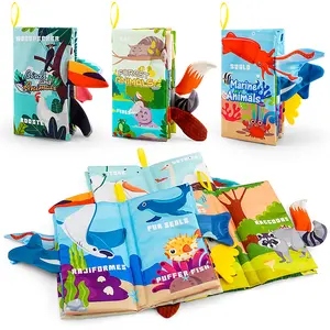 3count Cloth Books, To Develop Color And Graphic Cognition, With Multiple Tails Rubbing Will Make A Pleasant Sound, Children's Early Education Montessori Educational Toys