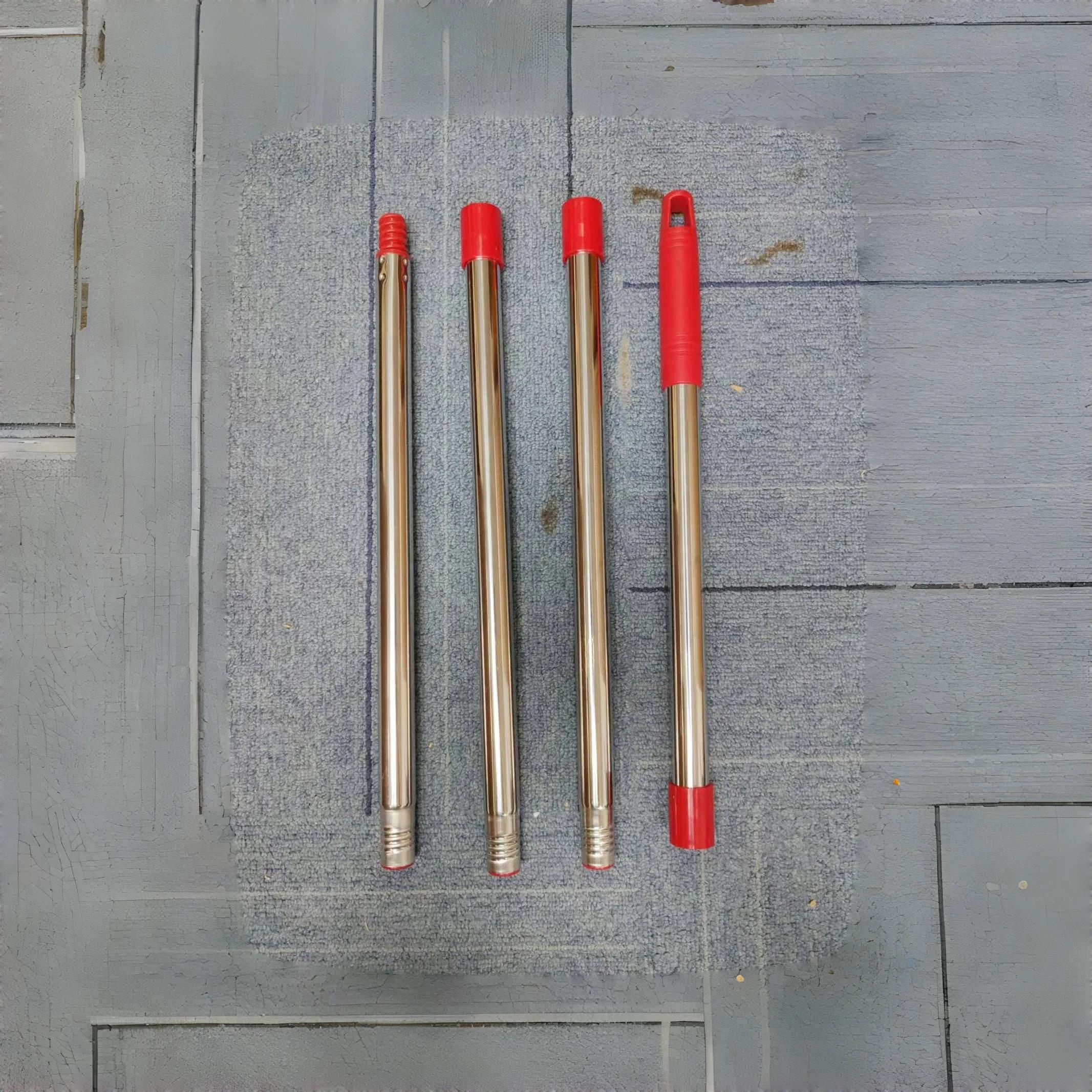 4 Pack Replaceable Mop Cloth with Deep Cleaning Brush & Handle Multi-Function Microfiber Mop Head Refills for Vileda Rinseclean