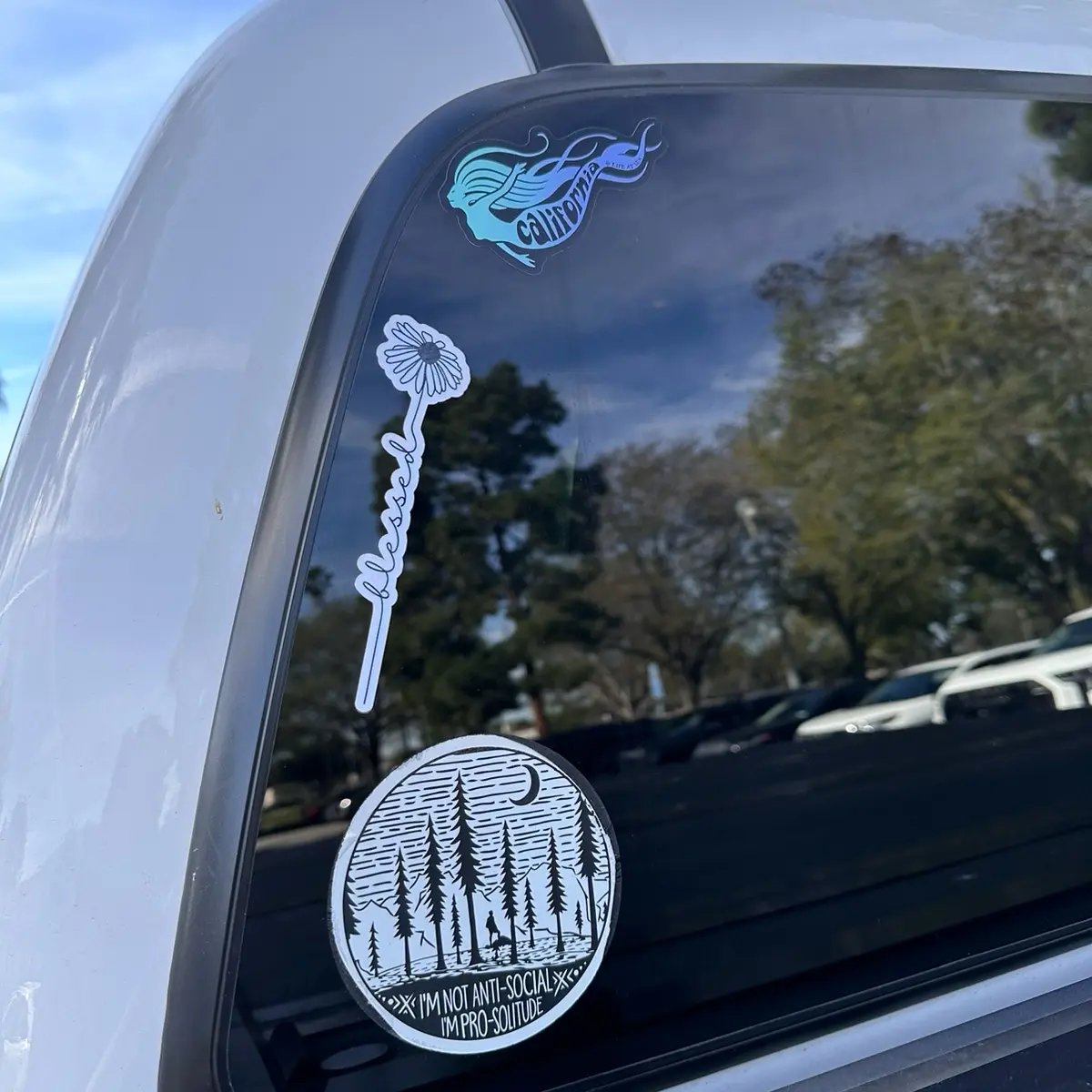 “Blessed” Sunflower Sticker