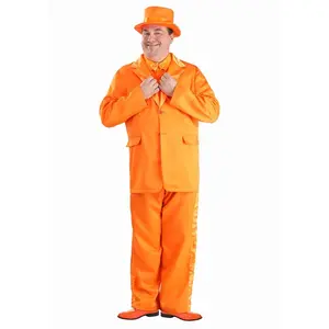 Plus Size Orange Tuxedo Costume for Men
