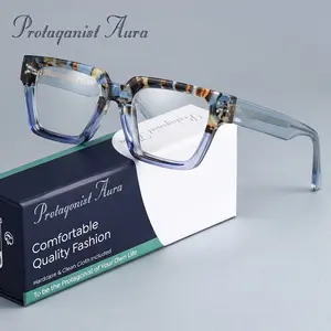 Protagonist Aura Premium Reading Glasses with Hard Case Black Red Design, Anti Scratch Lenses, Essential for Seniors And Office Workers