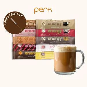 Perk Energy Original Sampler - 10 Amazing Flavors Beverage Protein